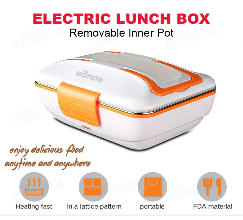 Electric food warming portable Electric lunch box, View Electric lunch