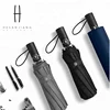 Customized highest quality 23'' *12K 3 fold automatic mens umbrella rain umbrella