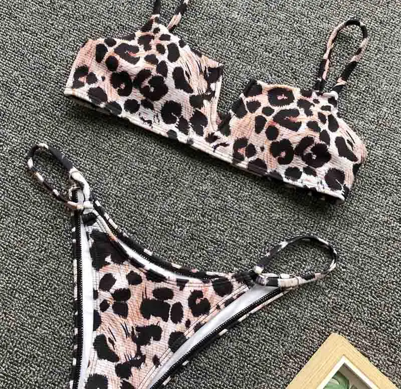 New Design Leopard Print Push Up 2 Piece Micro Thong Bikini Buy Leopard 2 Piece Bikini Micro