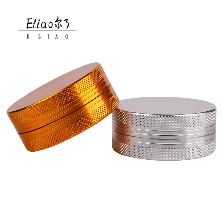 

YiWu Erliao  2 Parts Metal Aluminum Herb Grinder Smoking Crusher Accessories Pipe Herbal Spice Pollen Muller, Black;silver;yellow;red(random color);green