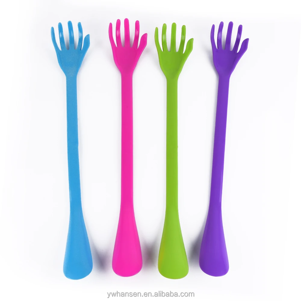 
Eco-friendly 2 in 1 Colorful Back Scratcher & Long Plastic Shoe Horn 