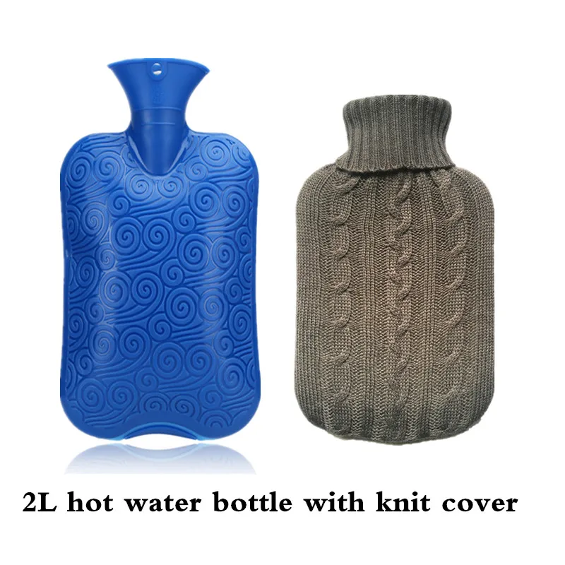 
2L plastic bottle with knit cover 