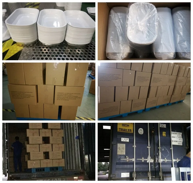 airline catering coated aluminium foil food container