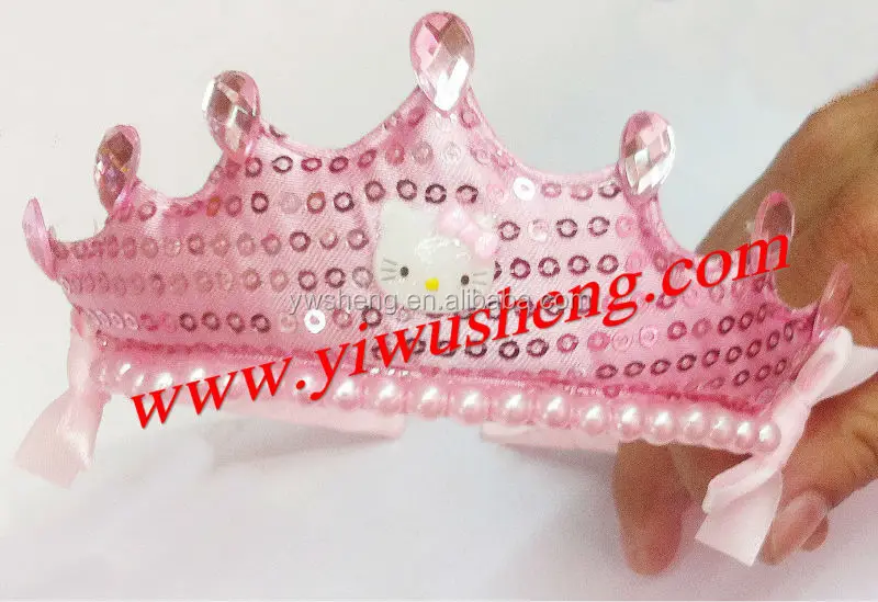 Wholesale Mini Princess Crown Hello Kitty Hairband With Pearl Buy Mini Princess Crown Princess Crown Hello Kitty Hairband Product On Alibaba Com