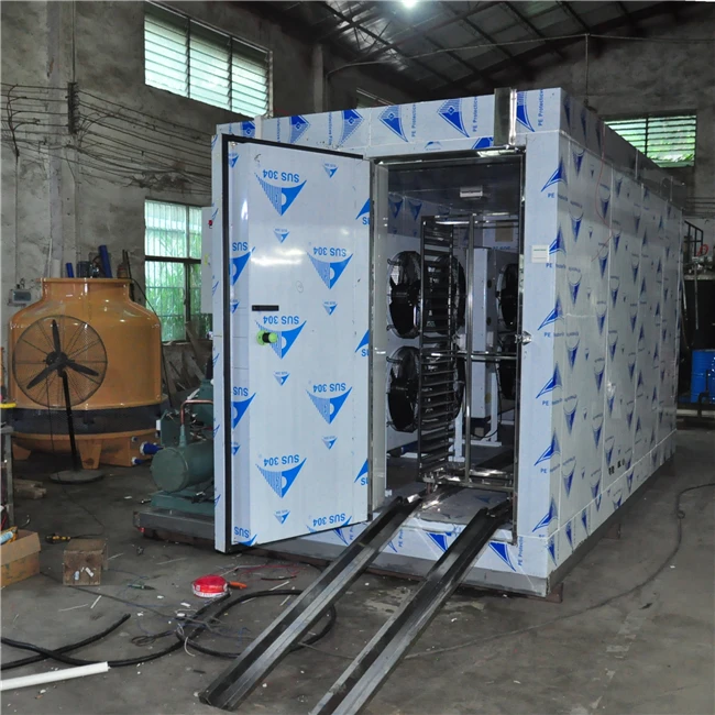 8 Trolley Tunnel Blast Freezer/Shrimp IQF Quick Freezer Machine