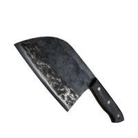 

7 inch Handmade Forged High carbon Clad Steel serbian chef Kitchen Cleaver Filleting Slicing Broad Butcher knife