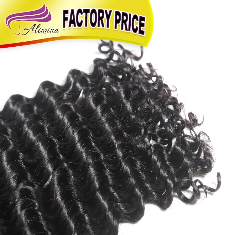 Alimina Good Factory Price Deep Wave Brazilian Hair 40 Inch Human Hair