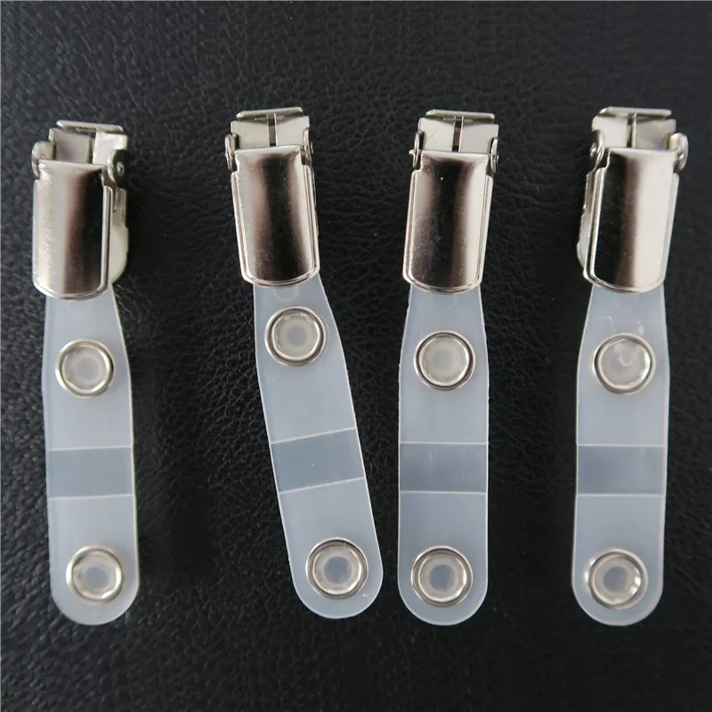 Plastic Name Badge Holder Clip With Safety Pin To Hold Name Tag Buy