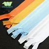 Colorful Close End 3 # Lace Reverse Coil Zipper Factory Customize Concealed Zip Invisible Nylon Zipper For Dress