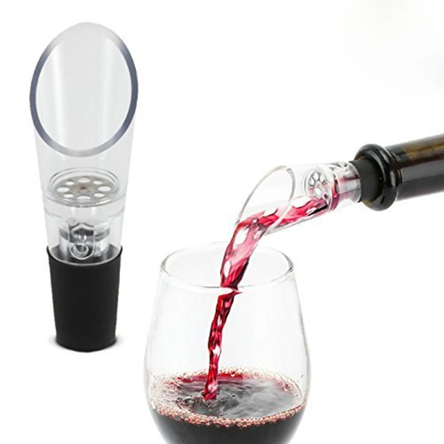 

Wine Accessories Red Wine Aerating Pourer Spout Decanter Wine Aerator, Black