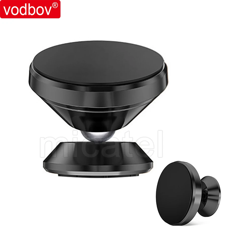 

vodbov Wholesale 360 degree rotation magnetic air vent car mount phone holder for universal mobile phone stand, Black;red;siliver;blue;gold