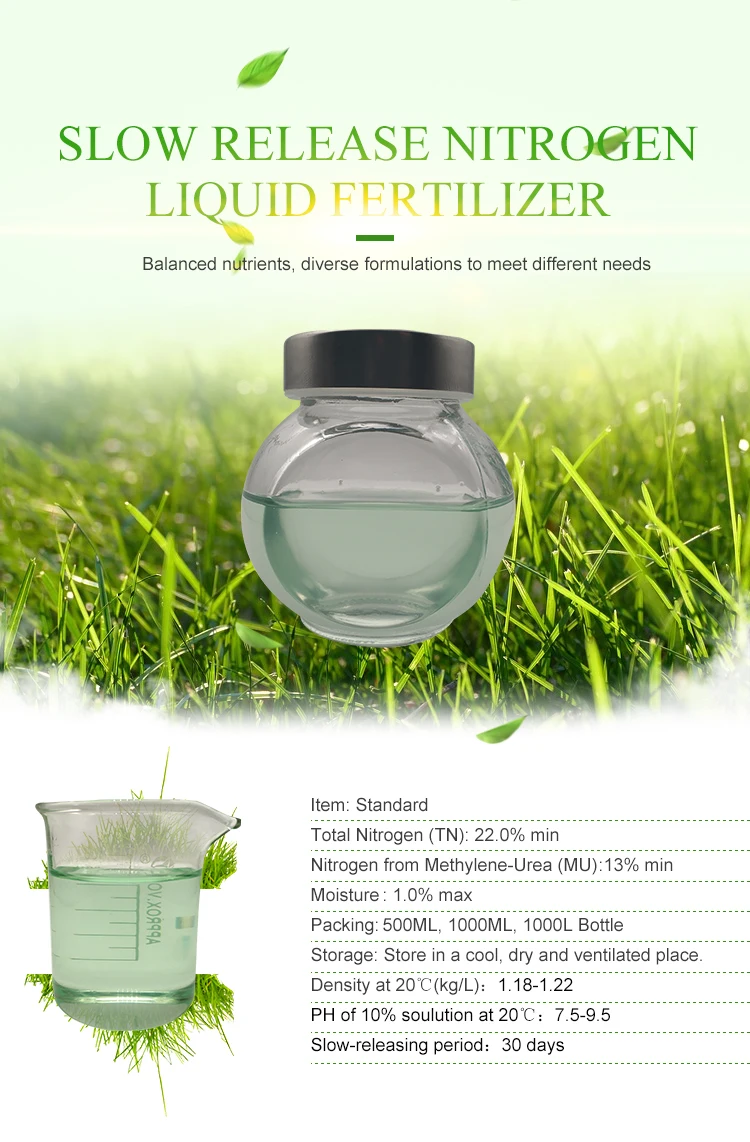 Slow Release Nitrogen Liquid Fertilizer Srn 2200 Using As Foliage