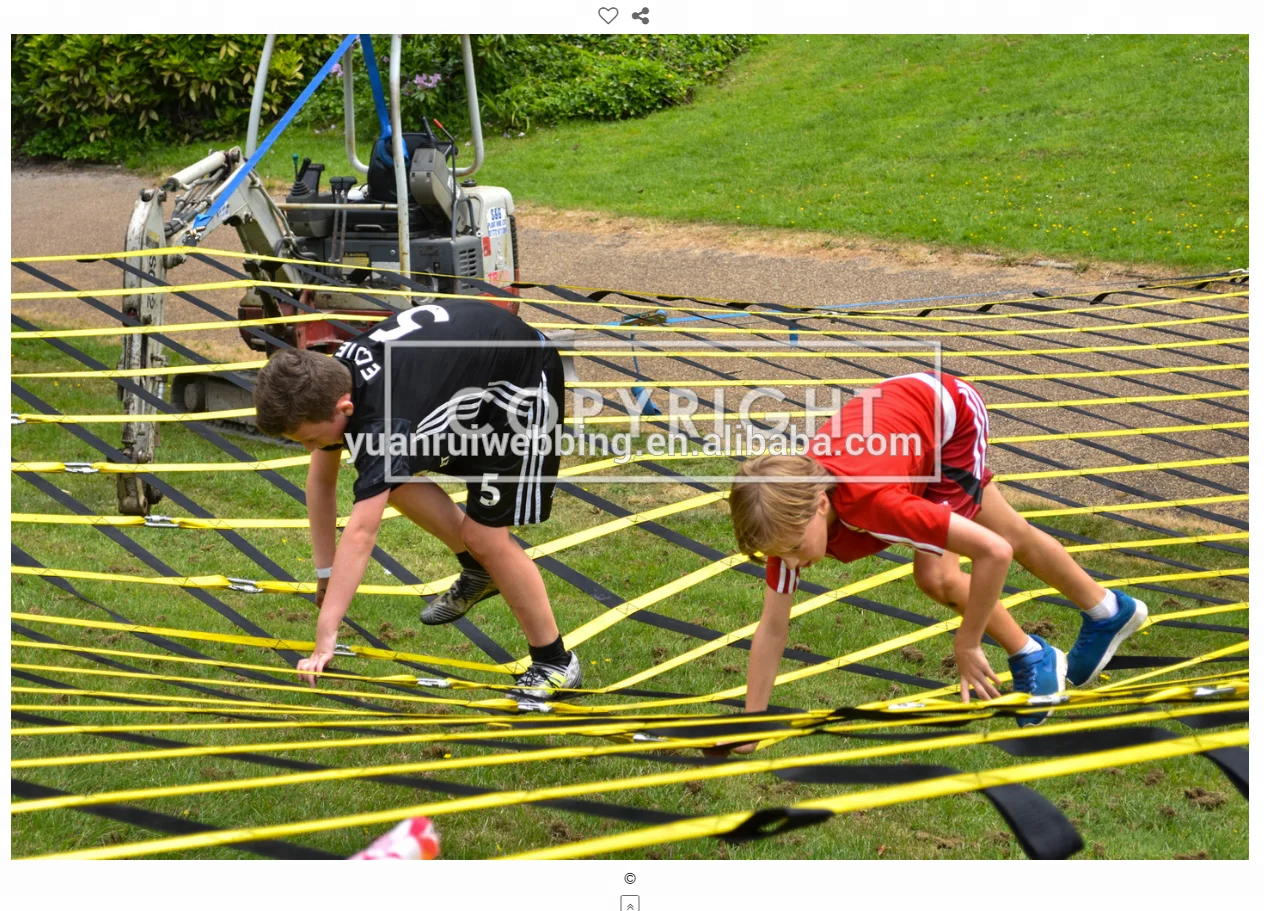 
A frame climbing cargo net play equipment for outside 