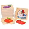 Baby Educational Intelligence Learning Creative Animal Shape Cartoon Wooden Kids Jigsaw Puzzles