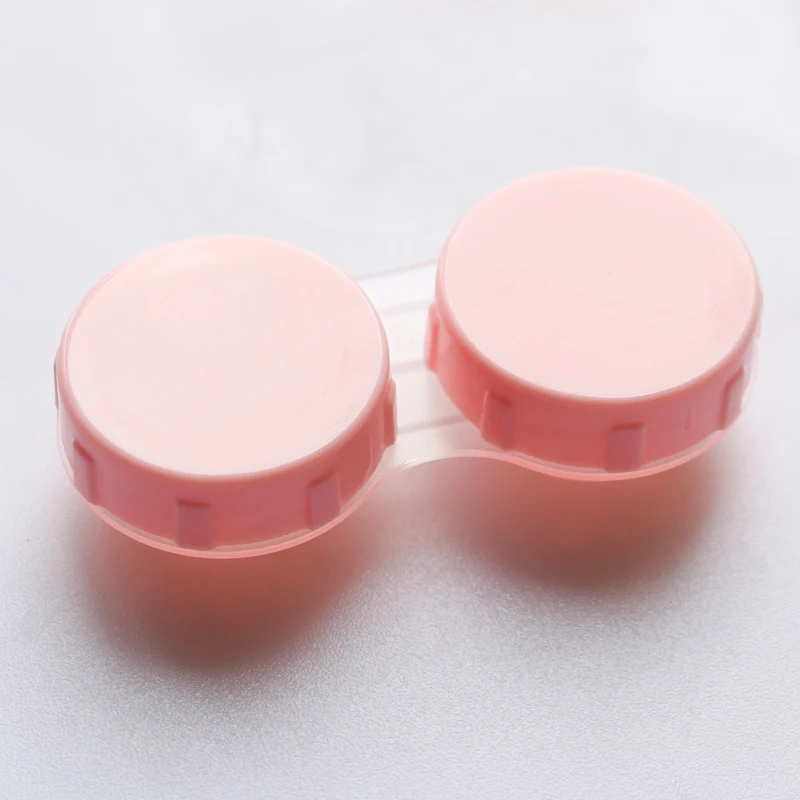 
Freshgo Pure Color Blue Pink White Black Contact Case Lens Case 