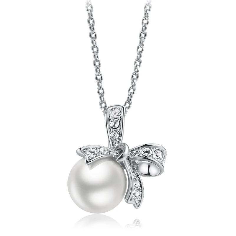 

Top Quality Classical 18K Gold & White Gold Plated CZ Diamond Pendant Necklace Wholesale For Women N051 N052