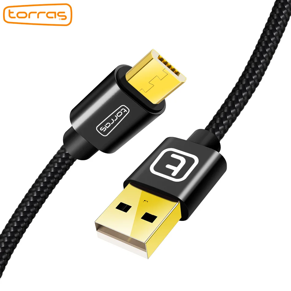 

TORRAS wholesale android fast charging Nylon Braided Charger micro usb data cable For Android Micro USB Charging Device, N/a