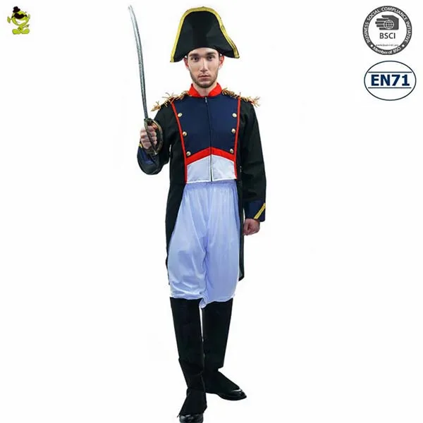
Carnival Masquerade Party Cosplay Napolen Costume Adult Napoleonic Infantry Uniforms 