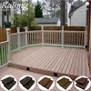 Affordable antislip coffee wpc DIY garden outside composite decking