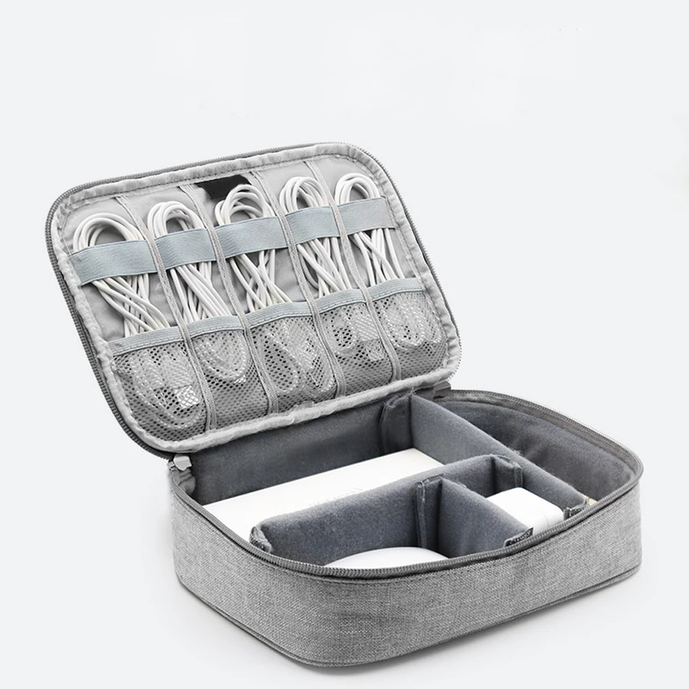 

Portable Travel Organizer Bags Earphone Digital Case Electronics Accessories Cable Organiser Storage Bag, Customized