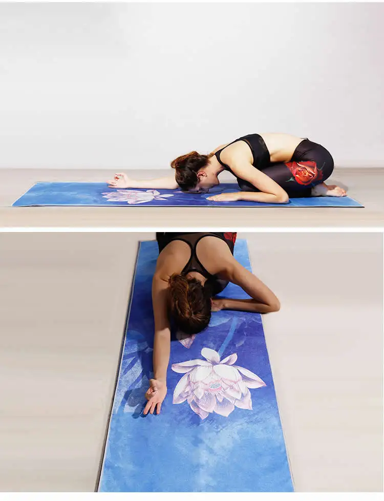 Wholesale Anti Slip Yoga Mat Towel Custom Logo Sports Towel Microfiber