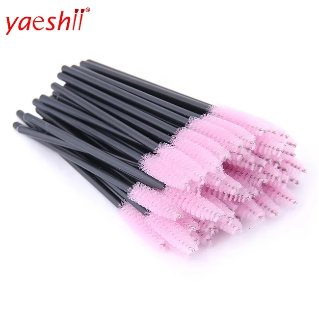 

Yaeshii 2019 Fashion Mascara Wands Brushes Disposable Eye Lash Eyebrow Brushes Applicator Eyelash Pencil for eye brush lady