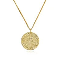 

Signet Victoria Angel Chic Delicate Jewelry Necklace Fashion Coin Pendant Necklace For Women