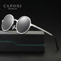 

CAPONI Brand Designer Men Sunglasses Polarized Driving UV400 Aluminum Sun Glasses Male Goggles