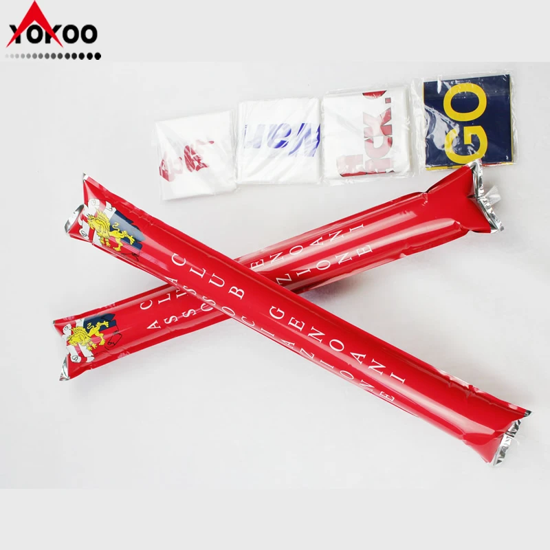 
inflatable bam bam sticks, cheering thunder stick, noise maker sticks 