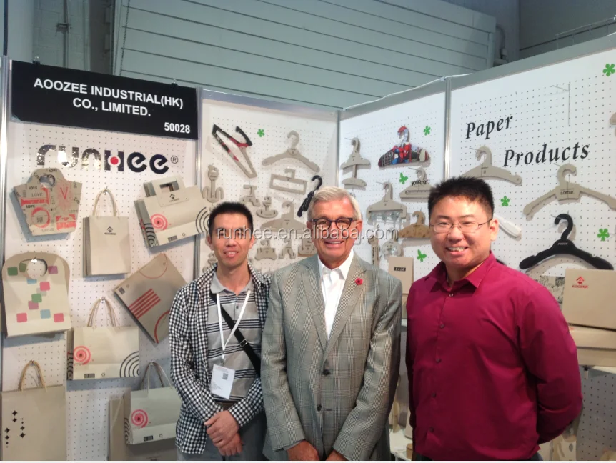 Customized Recycled Paper Scarf Hanger 200mm Cardboard Hanger For Clothes Store