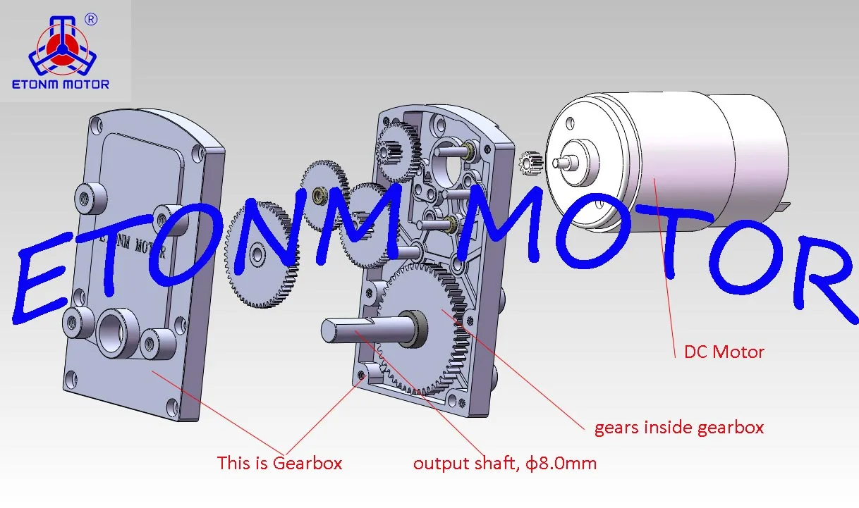 Flat Reduction 2nm 12nm 12volt Gearbox Motor Dc Gear Motor Gearbox