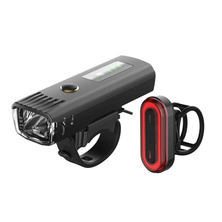 

Machfally EOS220 BK400 USB Rechargeable Bike Light Set,powerful lumens bicycle front light free tail light,LED Bike front Light, Colorful
