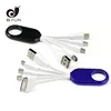 perfect promo A great giveaway Custom printed logo big ring 3 in 1 USB charging cable