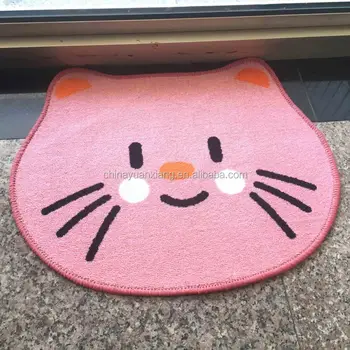 Cute Cat Pet Pink Lovely Kid Floor Mats