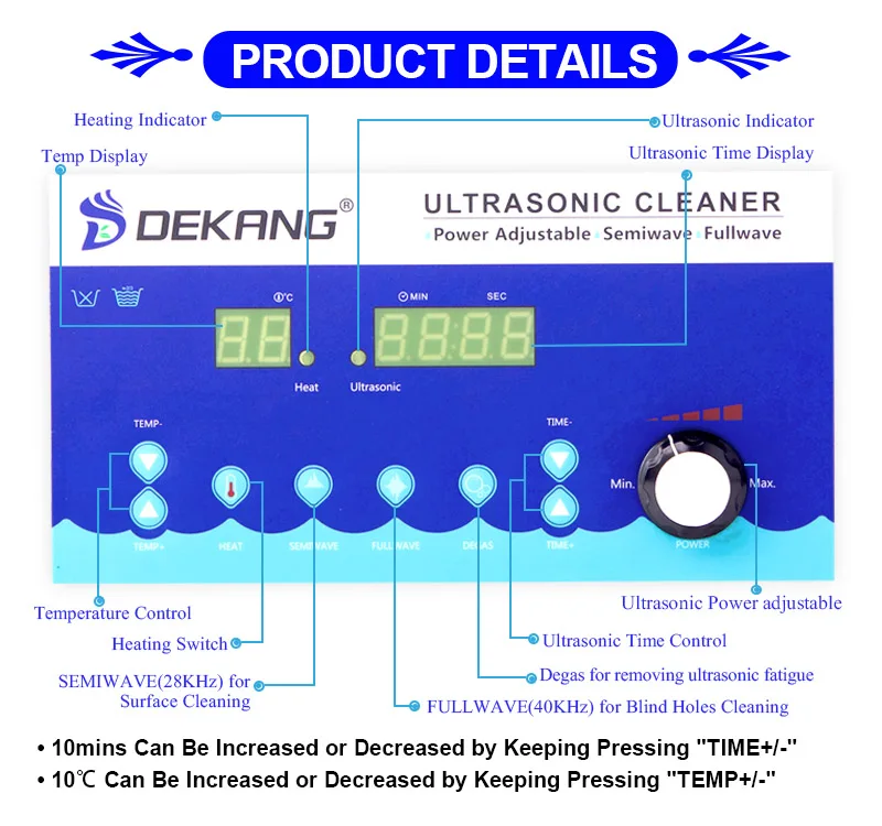 Stainless Steel 30l Ultrasonic Fuel Injector Cleaner Ce And Rohs