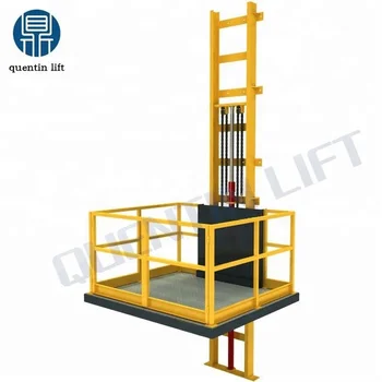 lift goods elevator cargo warehouse freight hydraulic vertical indoor larger outdoor