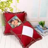 Rubysub P-04C Customized Sublimation Printed Decorative Pillow Case Cover Europe Style Tassel Christmas Cushion Pillow Case