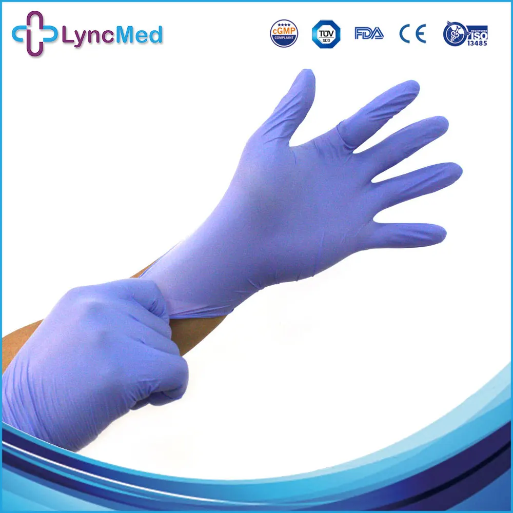 
Cheap powder free disposable nitrile coated exam latex free gloves 