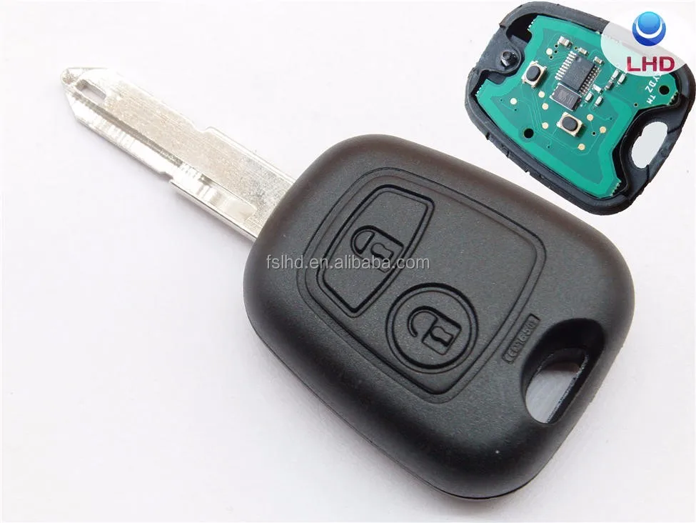 2 Button 433mhz Remote Key Fob Case Uncut Blade & Chip ID46 For Citroen C2 Xsara 