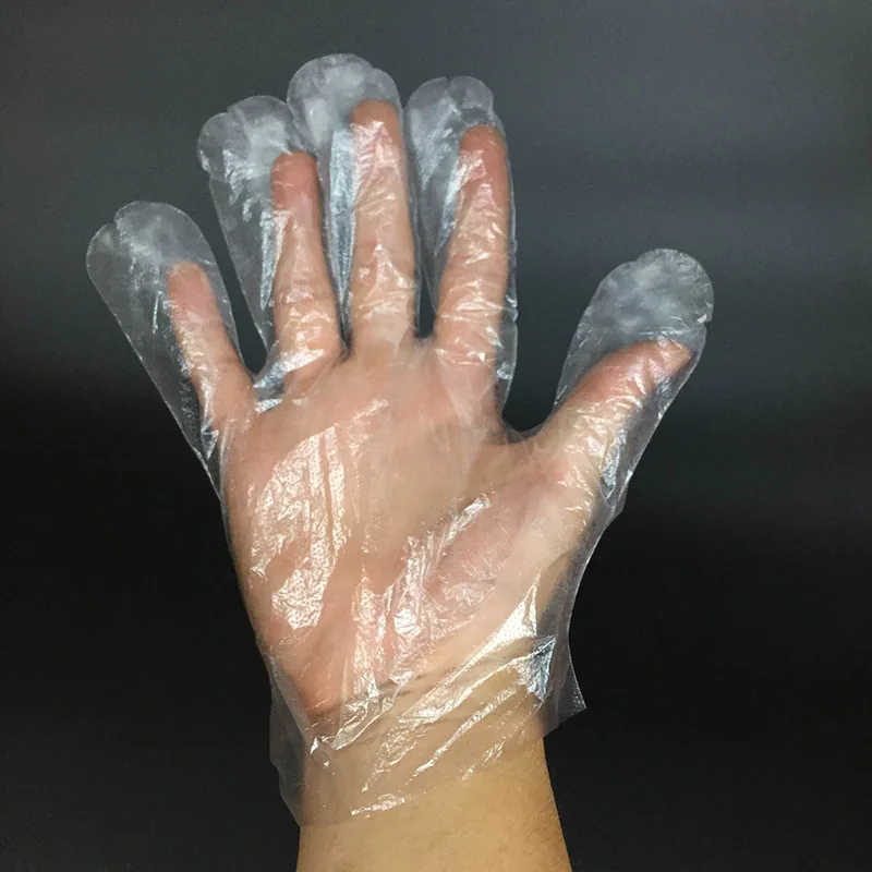 
Factory disposable plastic hdpe waterproof gloves 
