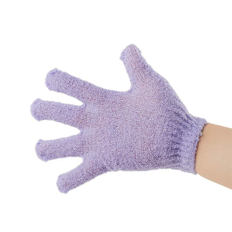 
Fashion Body Scrub Exfoliating Natural Nylon Shower Bath Gloves 