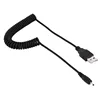 12V Coiled USB Dc Cable 22Awg 2.5MM Electrical Spring Cable To USB Power Cable