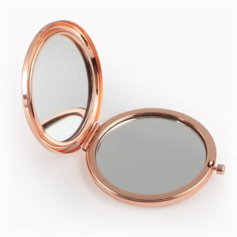 

Rose gold Compact Glossy Travel Makeup Mirror
