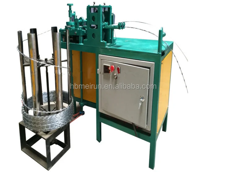 BTO,CBT Blade Type Automatic razor barbed wire making machine/razor blade making Concertina razor security wire machine