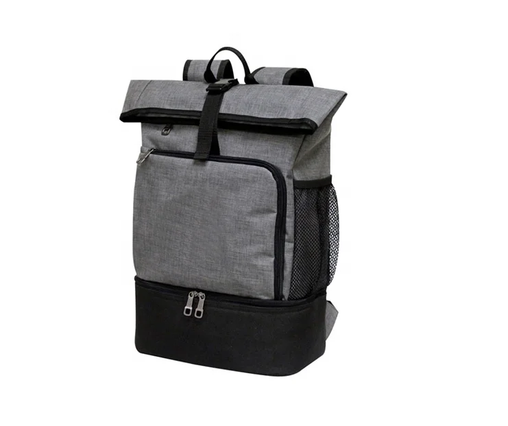 Rolltop Food Delivery Backpack Lunch Box Bag School Day Use Thermal