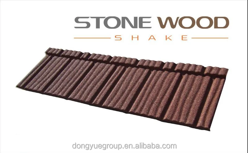 De color teja de techo de metal en Camboya/acero revestido de piedra