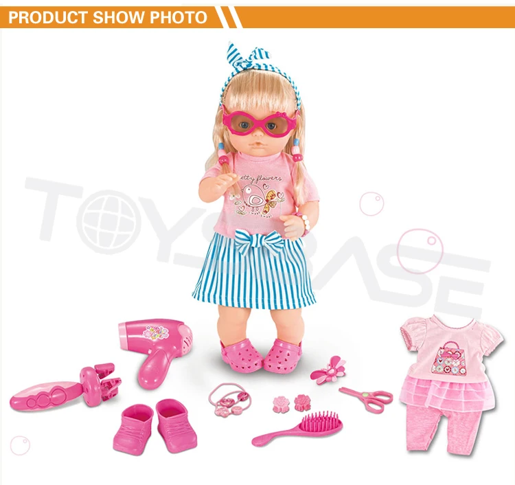 Hairdresser Beauty Play Fashionable Dressing Toy Baby Doll With