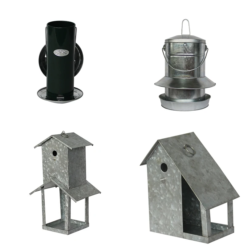 Galvanized Metal Double Layer Bird Feeder Buy Bird Feeder Double