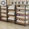 exhibition display showcase stands independent assortment metal retail pillow display rack