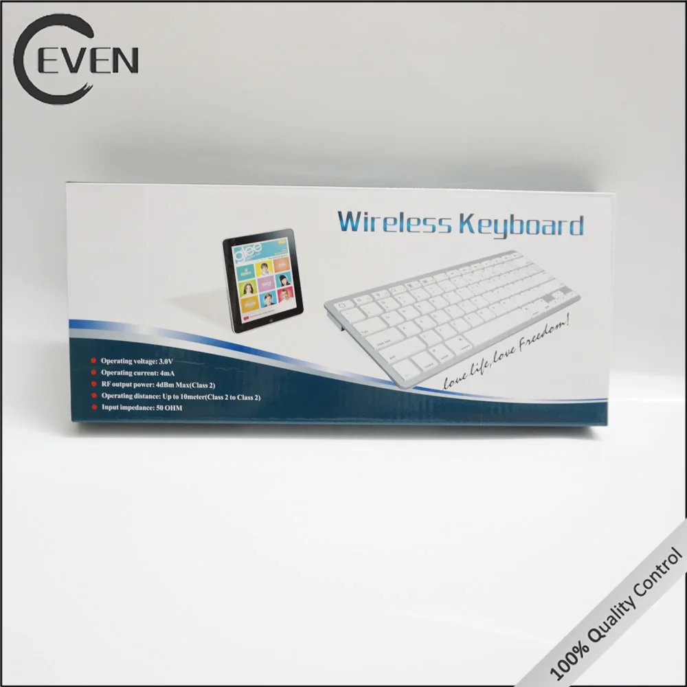 
Aluminum Ultra Slim Wireless 3.0 Bluetooth Keyboard for PC Mobile 